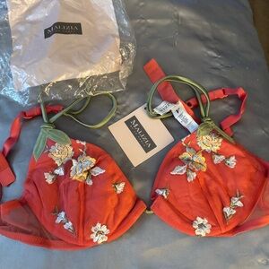 Malizia by La Perla 💯% Authentic sexy flowery Lace Bra NWT - Size 3 A - Italy